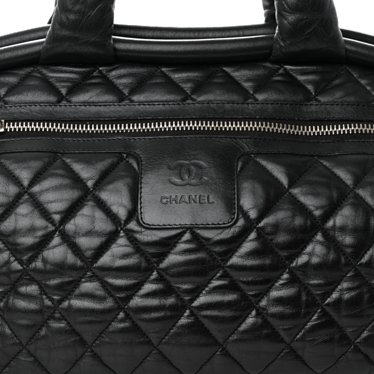 Chanel Lambskin Coco Cocoon Bowler Black 7 of 15