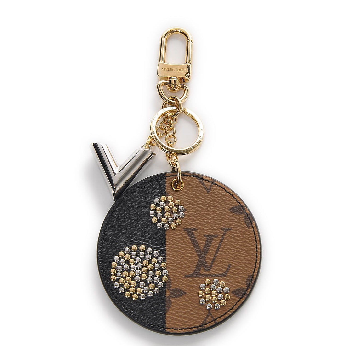 Reverse Monogram Night Lights Bag Charm Key Ring