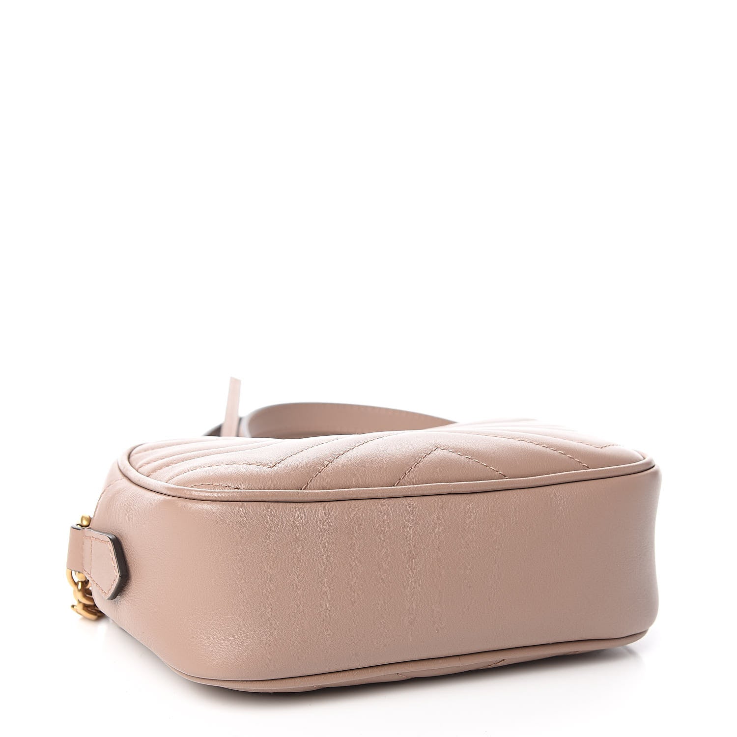 Gucci Calfskin Matelasse Mini GG Marmont Chain Shoulder Bag Porcelain Rose 4 of 10