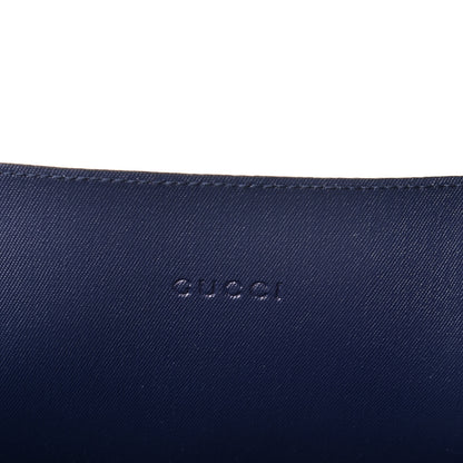 Gucci GG Supreme Monogram Blooms Medium Reversible Tote Beige Blue Navy 11 of 15