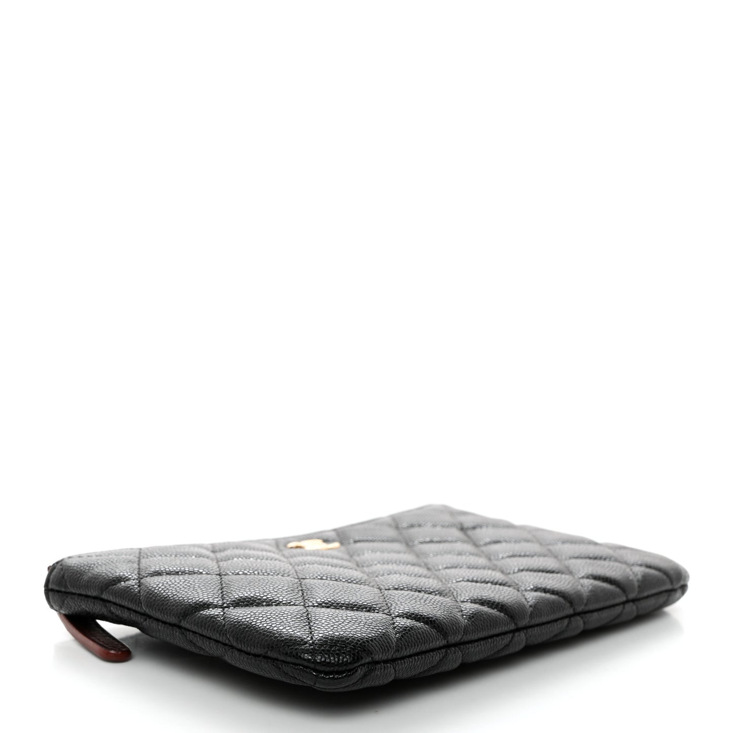 Caviar Quilted Small Pouch Black
