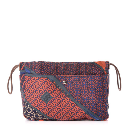 Hermes Silk Carre en Cravates Fourbi 20 PM Pouch Ocean Bleu 1 of 14