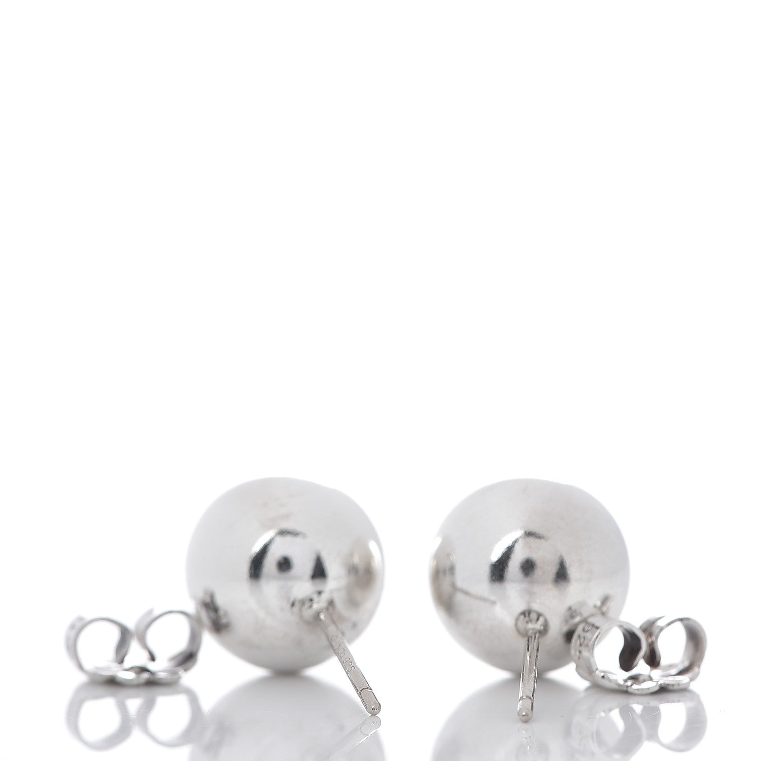 Tiffany Sterling Silver 10mm HardWear Ball Earrings 3 of 3