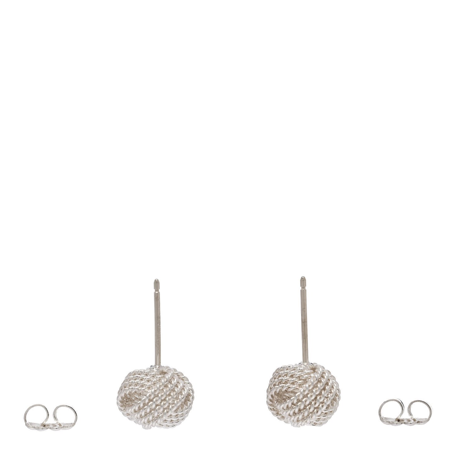 Sterling Silver Twist Knot Earrings