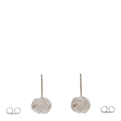 Tiffany Sterling Silver Twist Knot Earrings 3 of 4