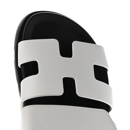 Hermes Calfskin Womens Chypre Sandals 36 White 11 of 11