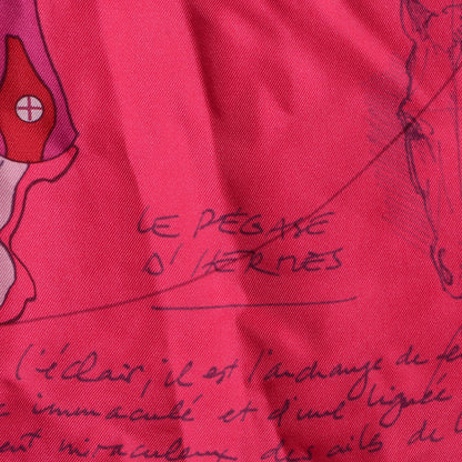 Hermes Silk Le Pegase D'Scarf 90 Pink 3 of 4