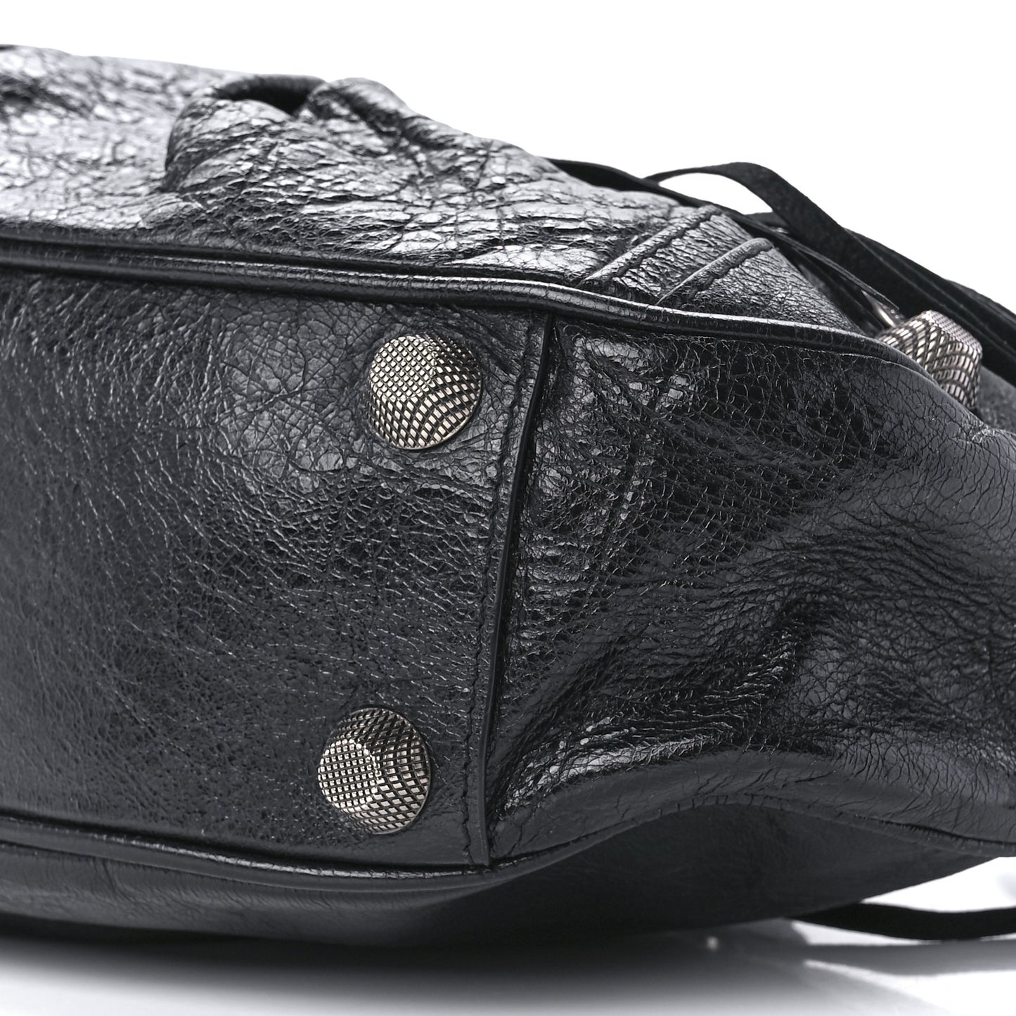 Agneau Arena Small Le Cagole Shoulder Bag Black
