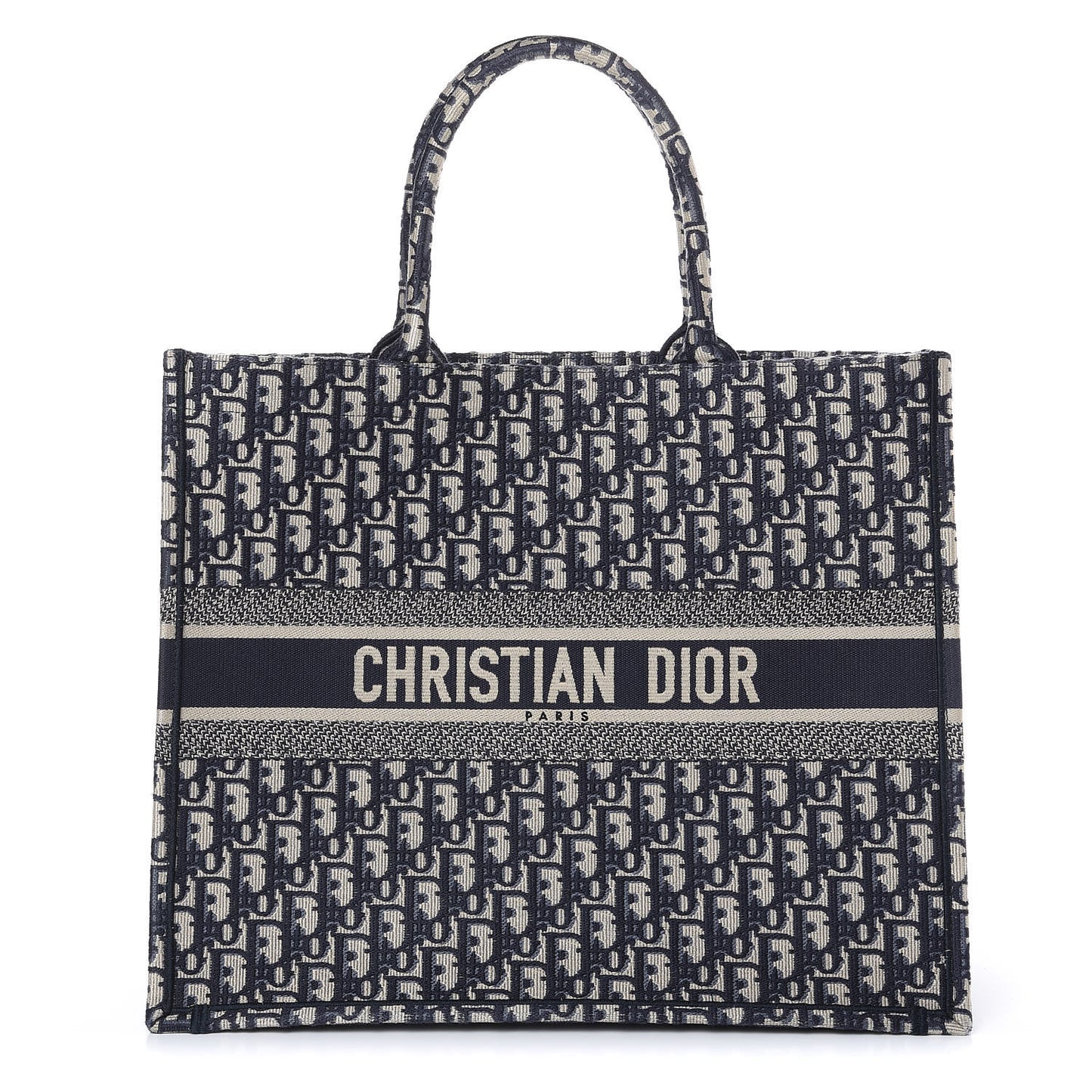 Oblique Book Tote Blue Multicolor