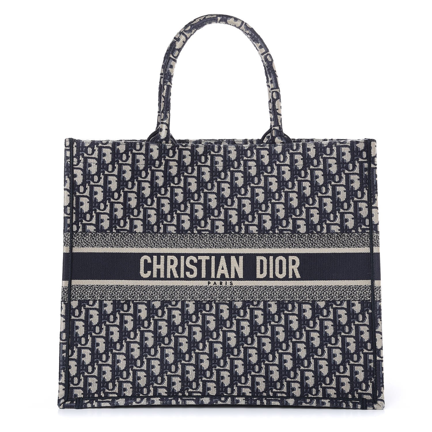 Christian Dior Oblique Book Tote Blue Multicolor 1 of 13