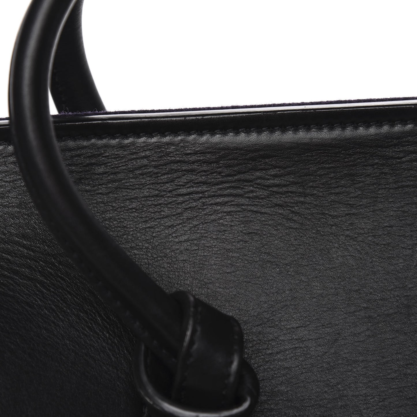 Felt Calfskin Medium Tie Knot Tote Navy