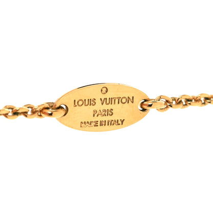Louis Vuitton Brass Essential V Necklace Gold 5 of 6