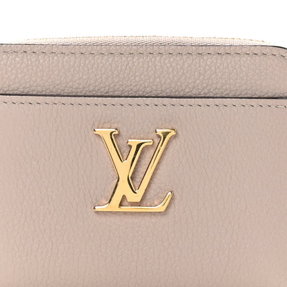 Louis Vuitton Calfskin Lockme Zippy Coin Purse Greige 5 of 9