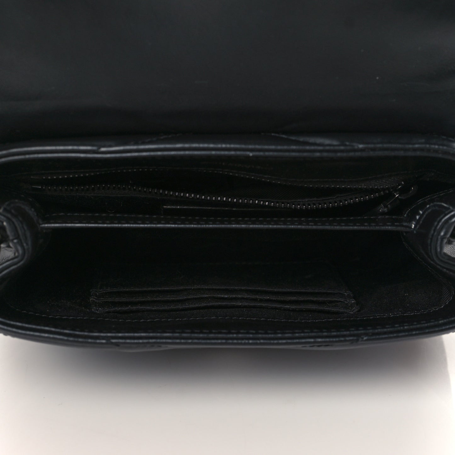 Calfskin Y Quilted Monogram Toy Loulou Crossbody Bag Black