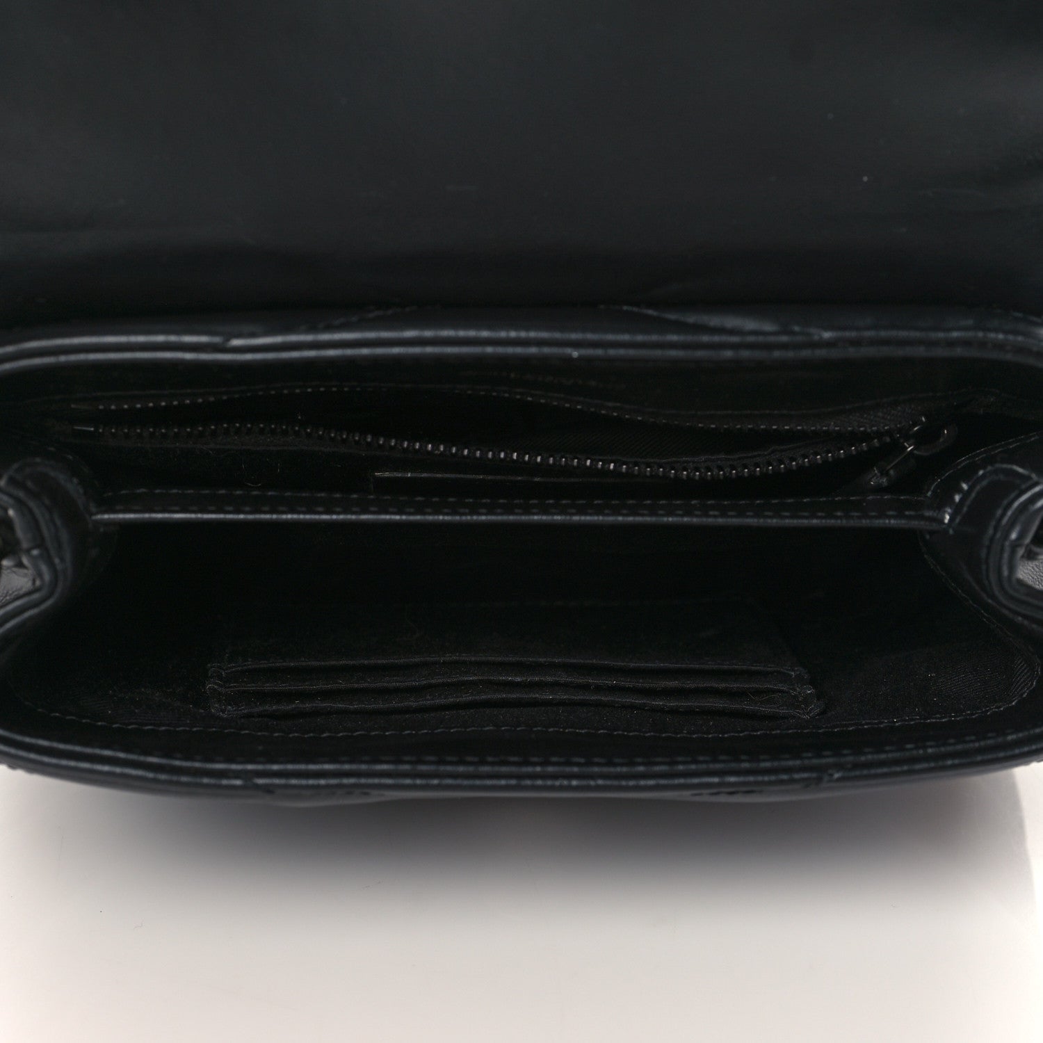 Saint Laurent Calfskin Y Quilted Monogram Toy Loulou Crossbody Bag Black 5 of 9