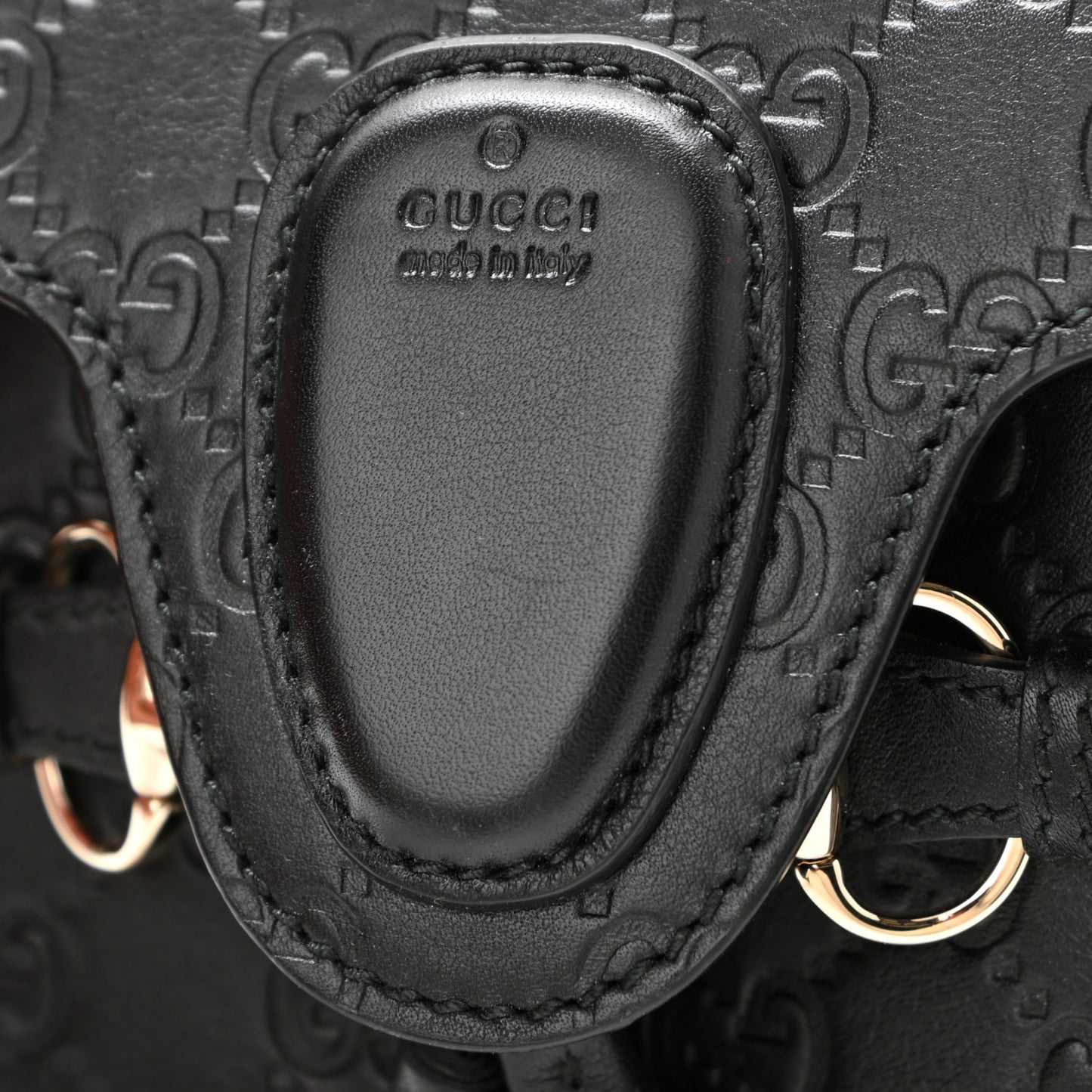 Microguccissima Mini Emily Shoulder Bag Black