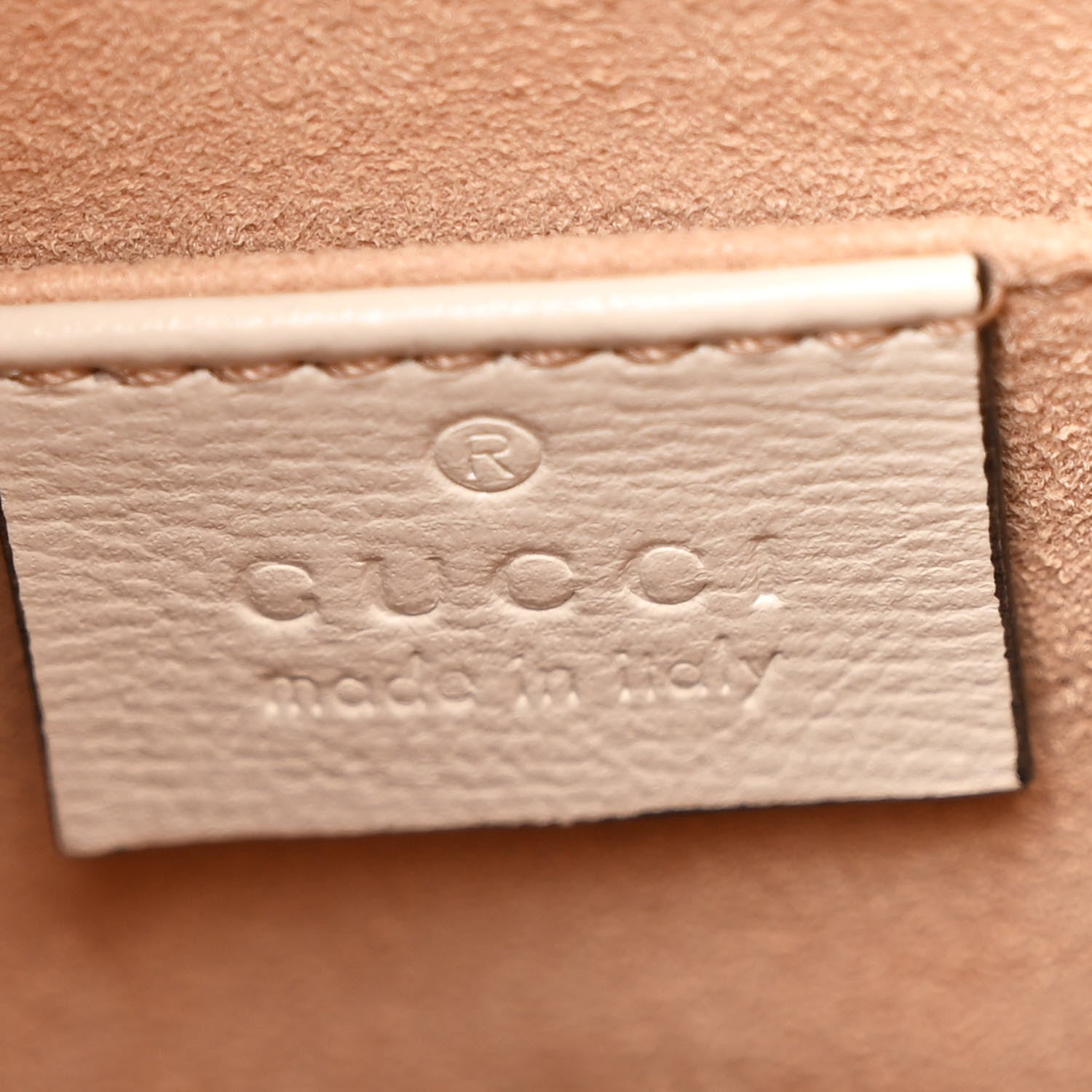 Gucci Monogram Textured Calfskin Horsebit 1955 Drawstring Bucket Bag Beige Mystic White 6 of 11