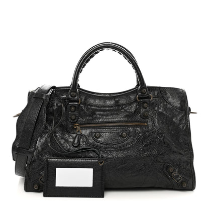 Balenciaga Agneau Giant 12 Gunmetal Hardware City Black 1 of 9