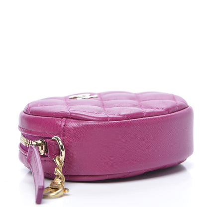 Chanel Lambskin Quilted Zip Around Classic Coin Purse Pink 4 of 7