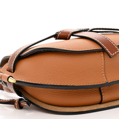 Loewe Grained Calfskin Mini Gate Crossbody Bag Caramel Pecan 7 of 8