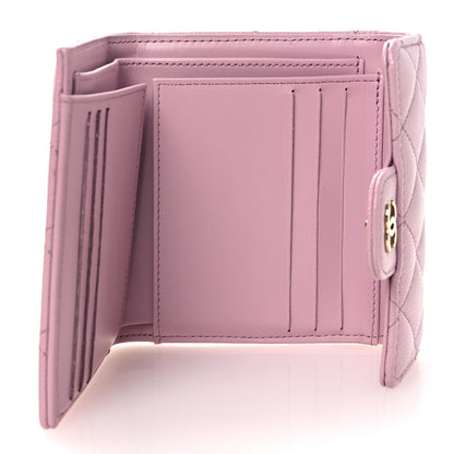 Chanel Caviar Quilted Compact Flap Wallet Light Pink 5 of 12
