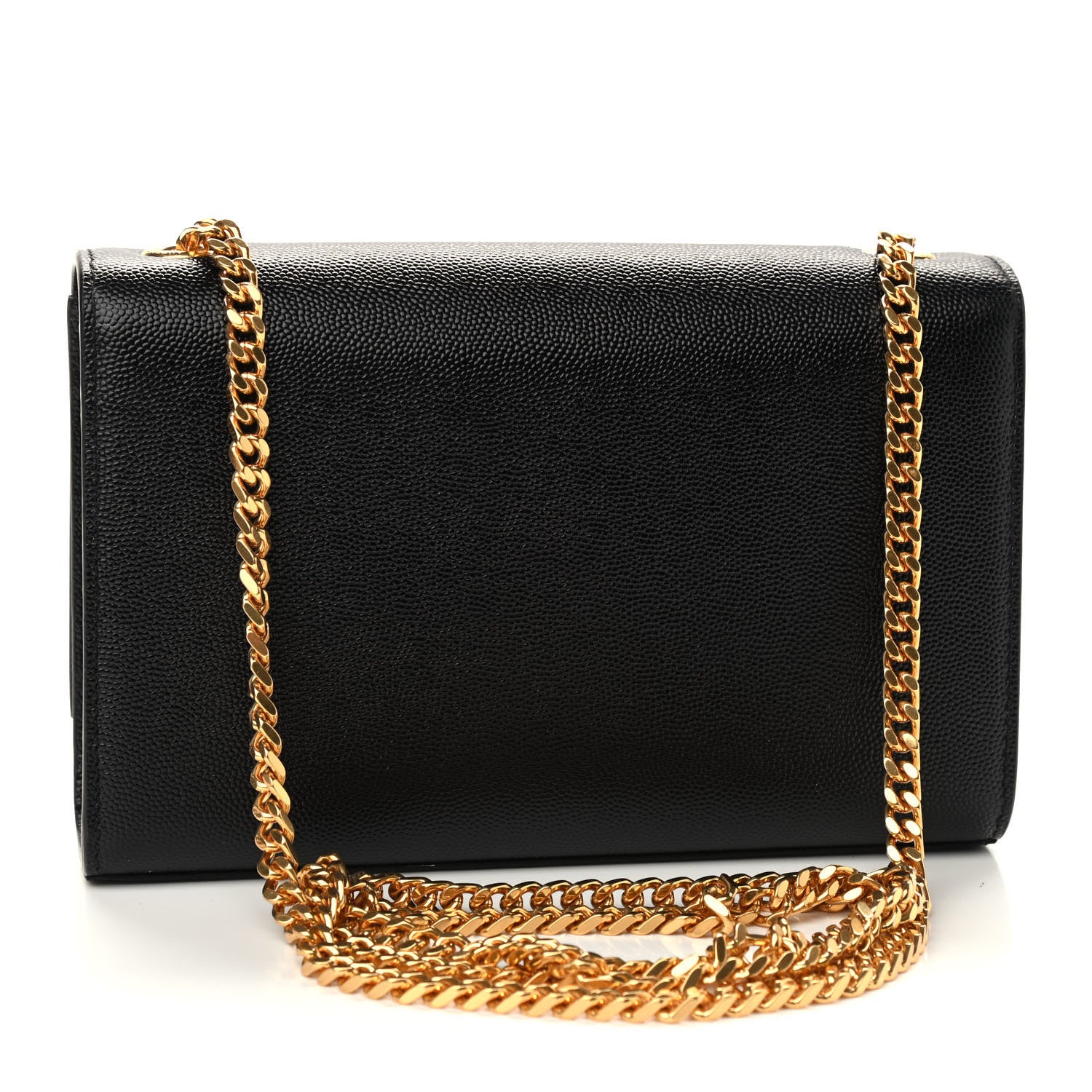 Saint Laurent Grain De Poudre Small Monogram Kate Satchel Black 2 of 7