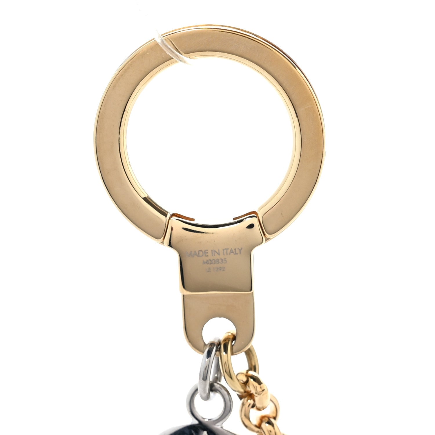 Louis Vuitton Metal Monogram Vivienne Best Friend Bag Charm Key Holder Gold Silver 3 of 4