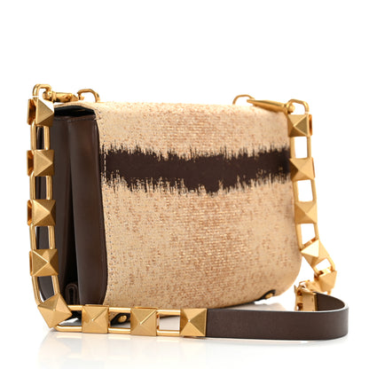 Valentino Garavani Canvas Bi-Color VLogo Stud Sign Shoulder Bag 3 of 9