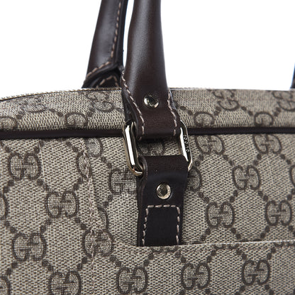 Gucci GG Supreme Monogram Briefcase Dark Brown 10 of 11