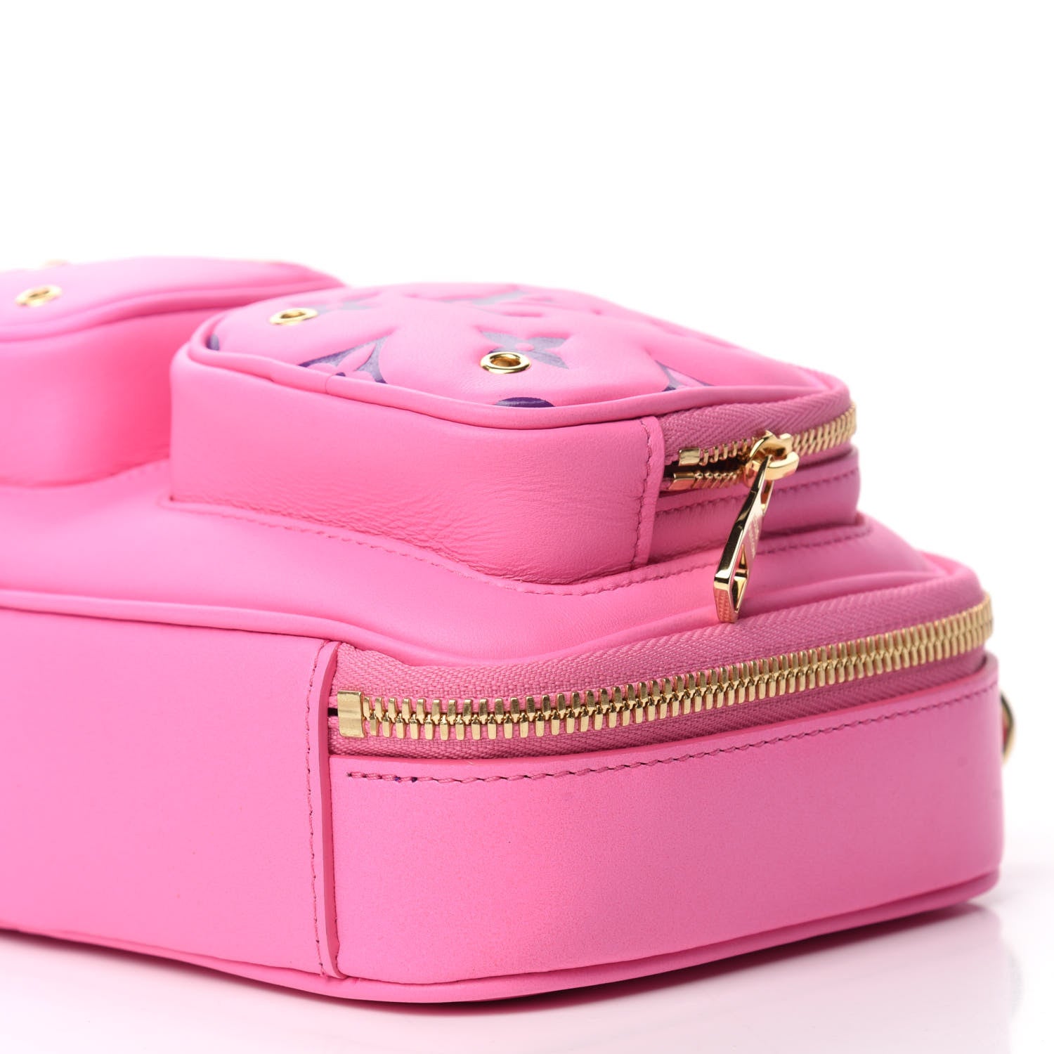 Louis Vuitton Calfskin Embossed Monogram Vuittamins Utility Crossbody Rose Violet 7 of 9