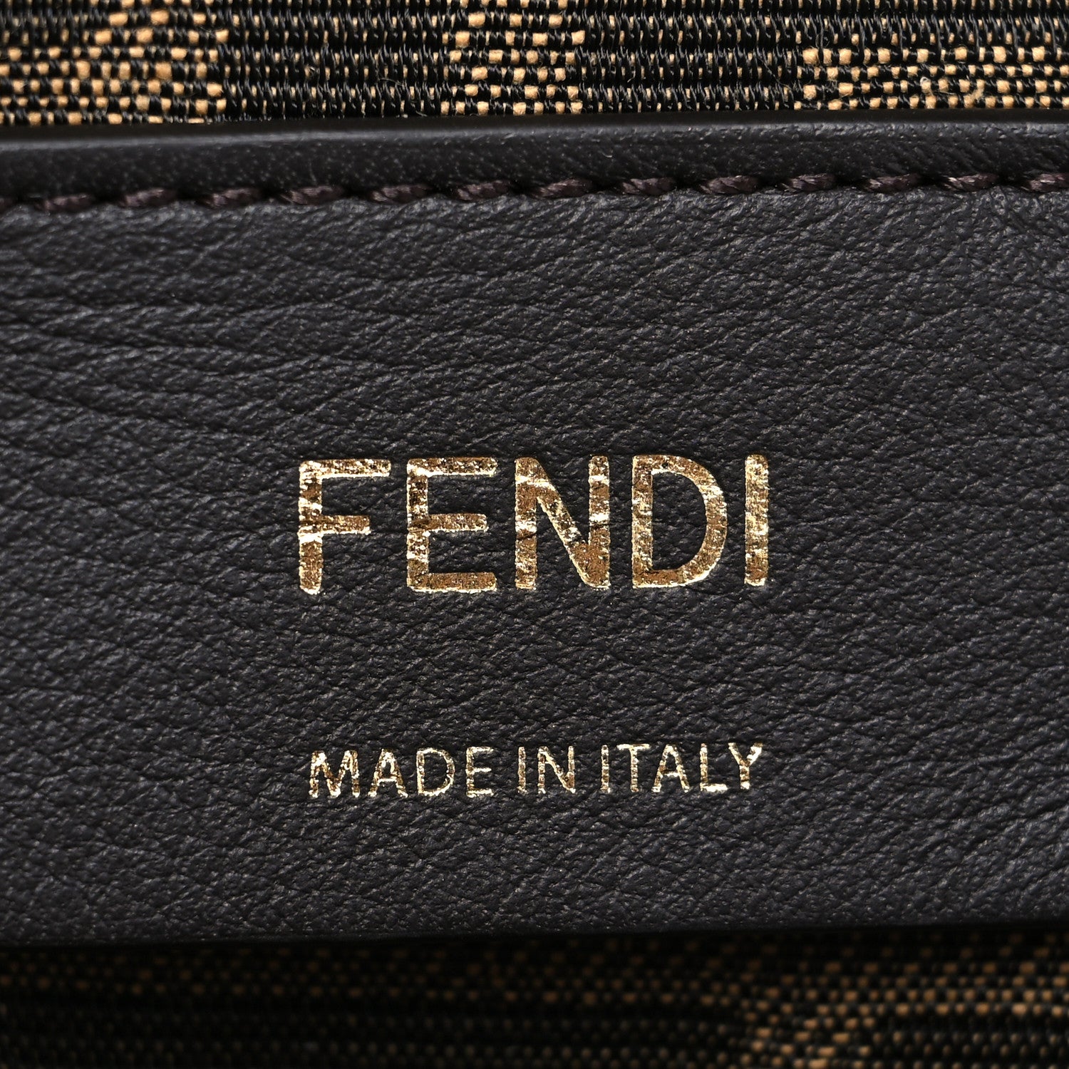 Fendi Vitello King Plexiglass Logo Embossed Mini By The Way Top Handle Boston Bag Caramello 7 of 10