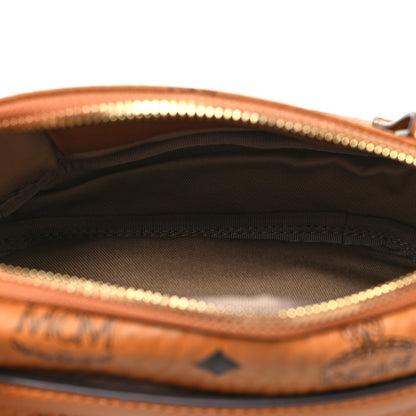 MCM Visetos Small Crossbody Bag Cognac 5 of 10