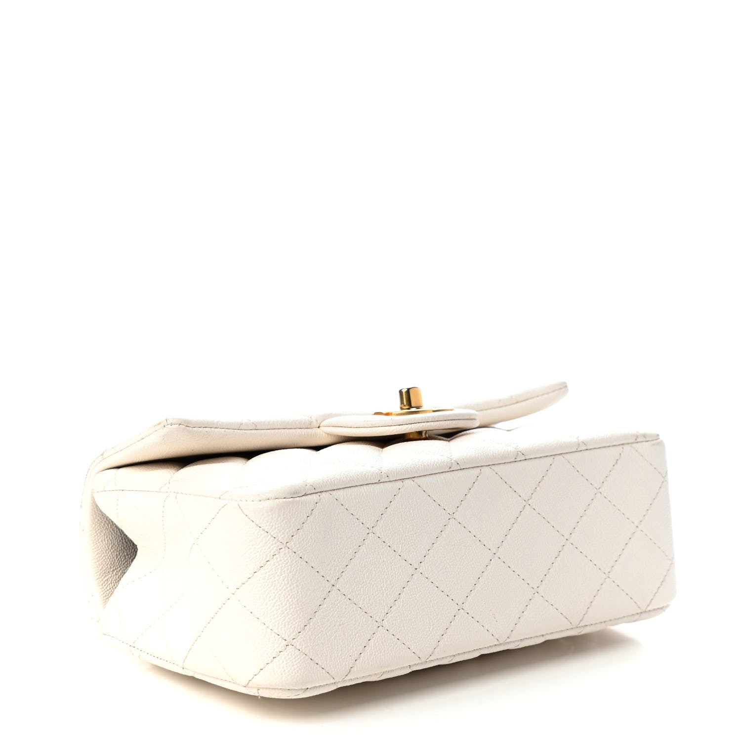 Chanel Caviar Quilted Mini Top Handle Rectangular Flap White 4 of 9