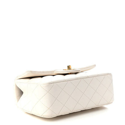 Chanel Caviar Quilted Mini Top Handle Rectangular Flap White 4 of 9