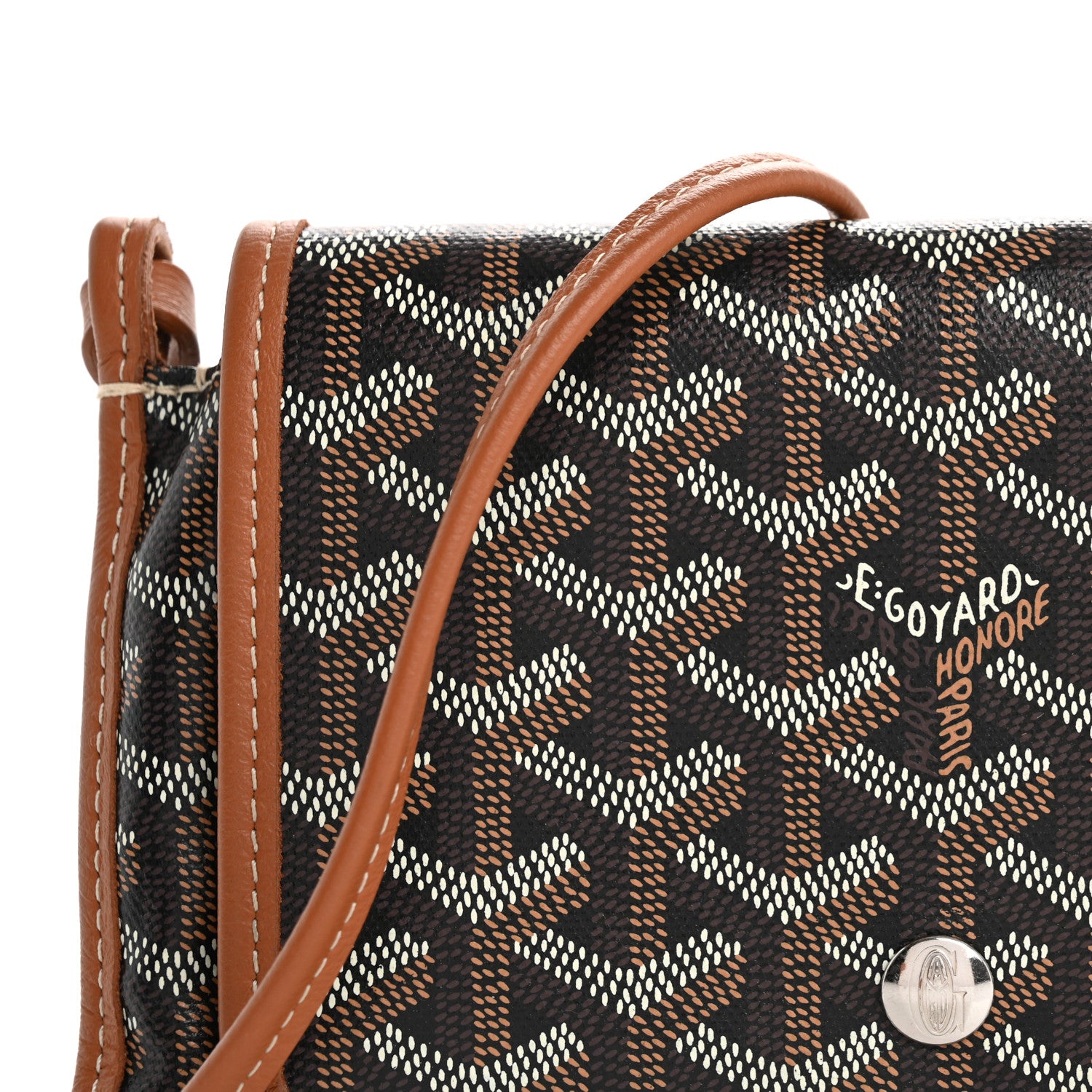 Goyard Goyardine Plumet Wallet Clutch Black Gold 7 of 11
