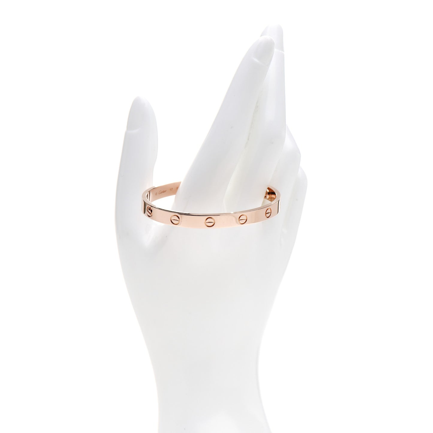 18K Pink Gold LOVE Bracelet 17