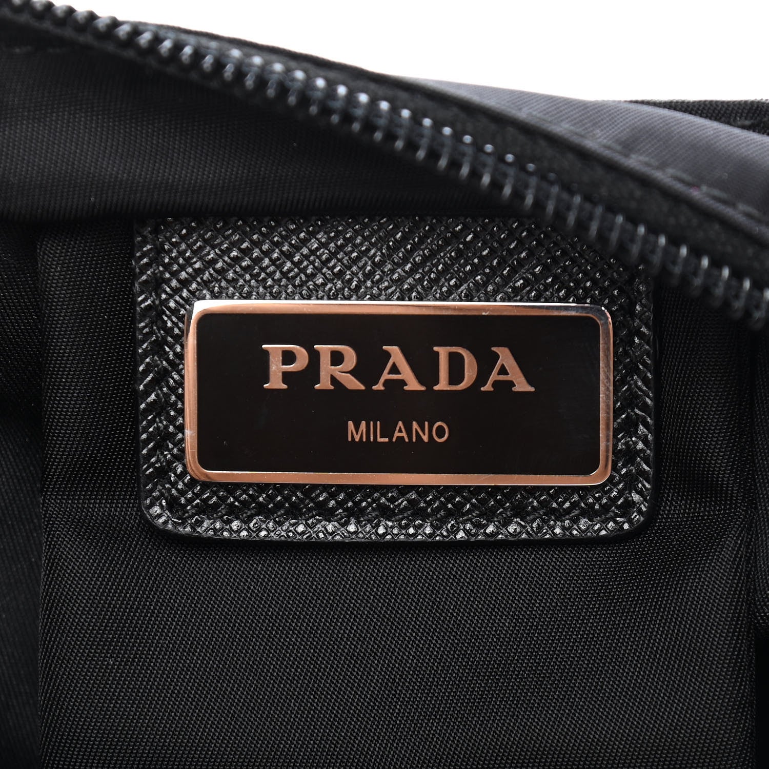 Prada Nylon Flat Messenger Bag Black 6 of 8