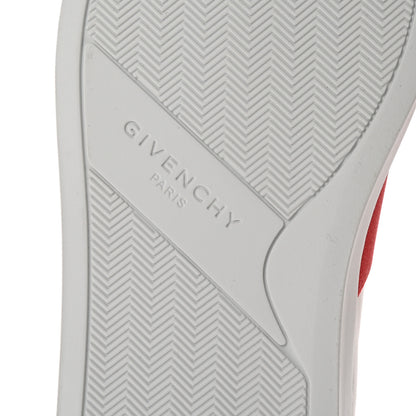 Givenchy Calfskin Band Logo Womens Urban Street Sneakers 37 White Red 7 of 10