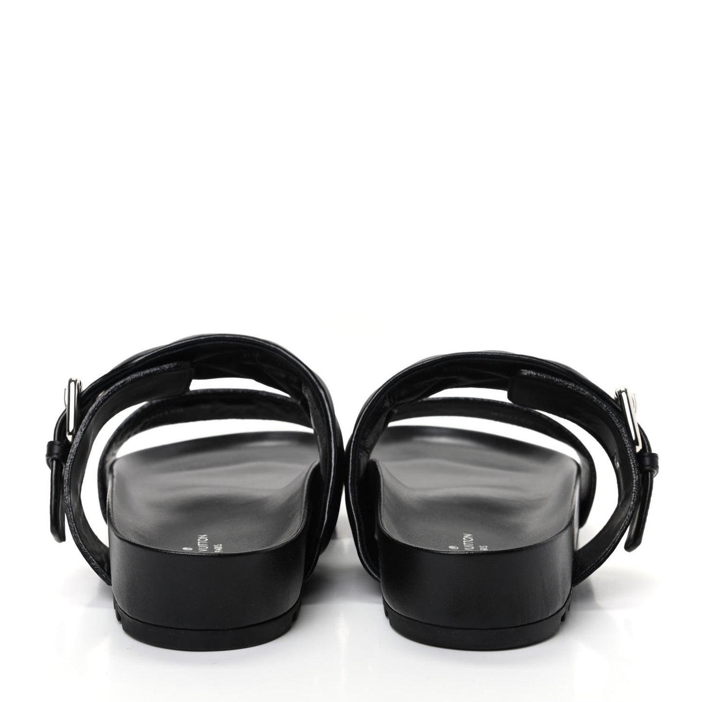 Calfskin New Wave Bom Dia Mule Sandals 38 Black