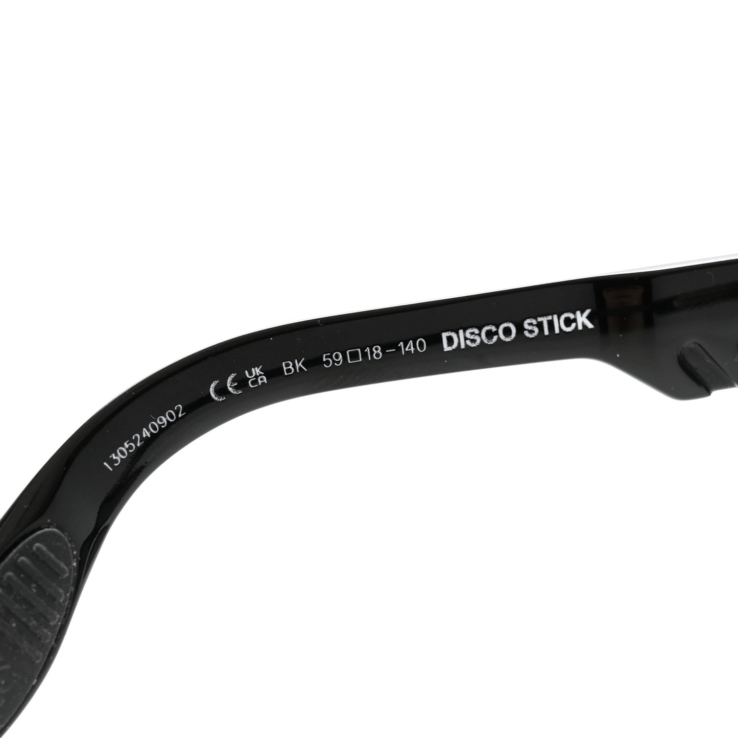 Acetate Disco Stick Sunglasses Black