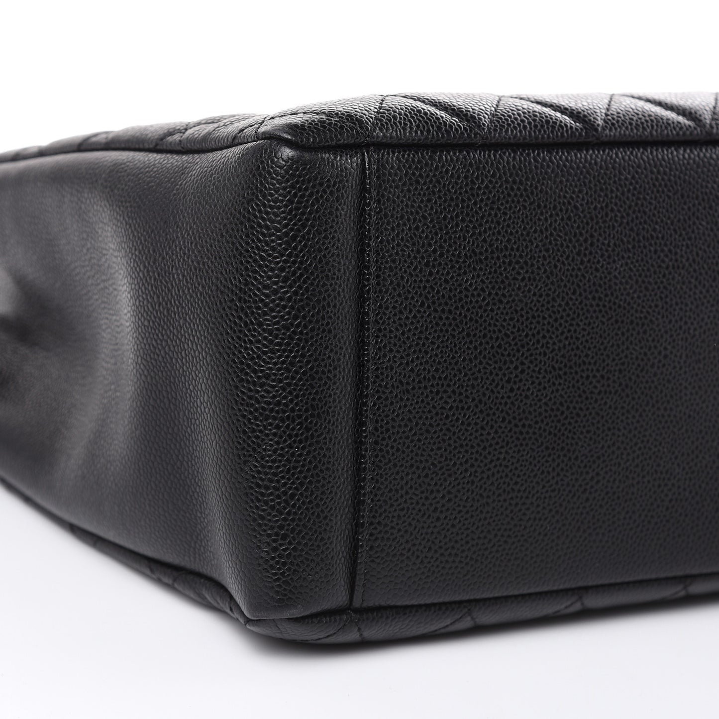 Caviar Quilted Grand Shopping Tote GST Black