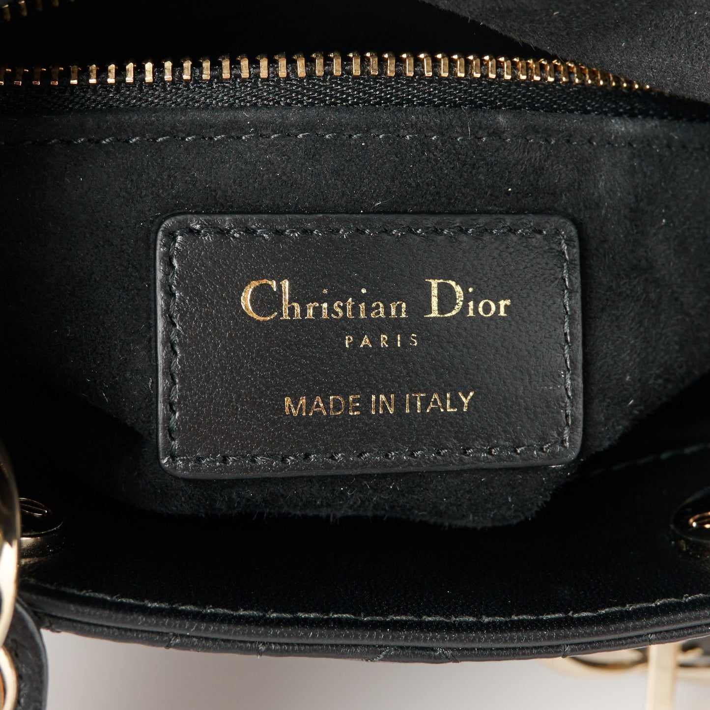 Lambskin Cannage Mini Lady Dior Black