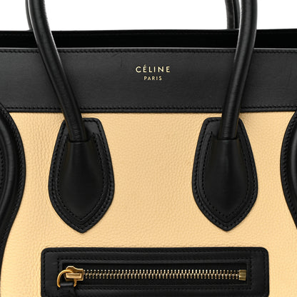 Celine Canvas Smooth Calfskin Micro Tri-Color Luggage Teal 7 of 9