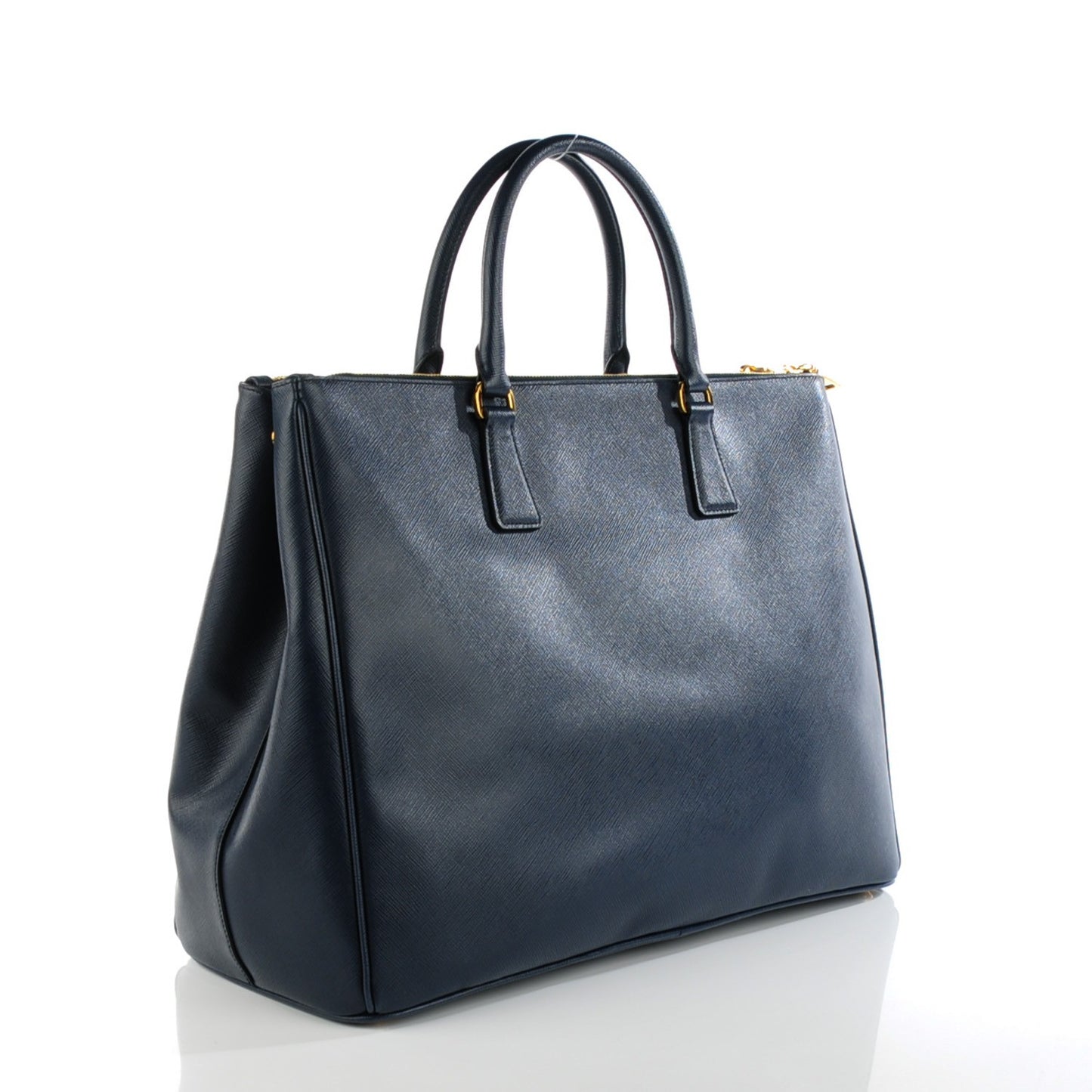 Saffiano Lux Extra Large Galleria Double Zip Tote Baltico