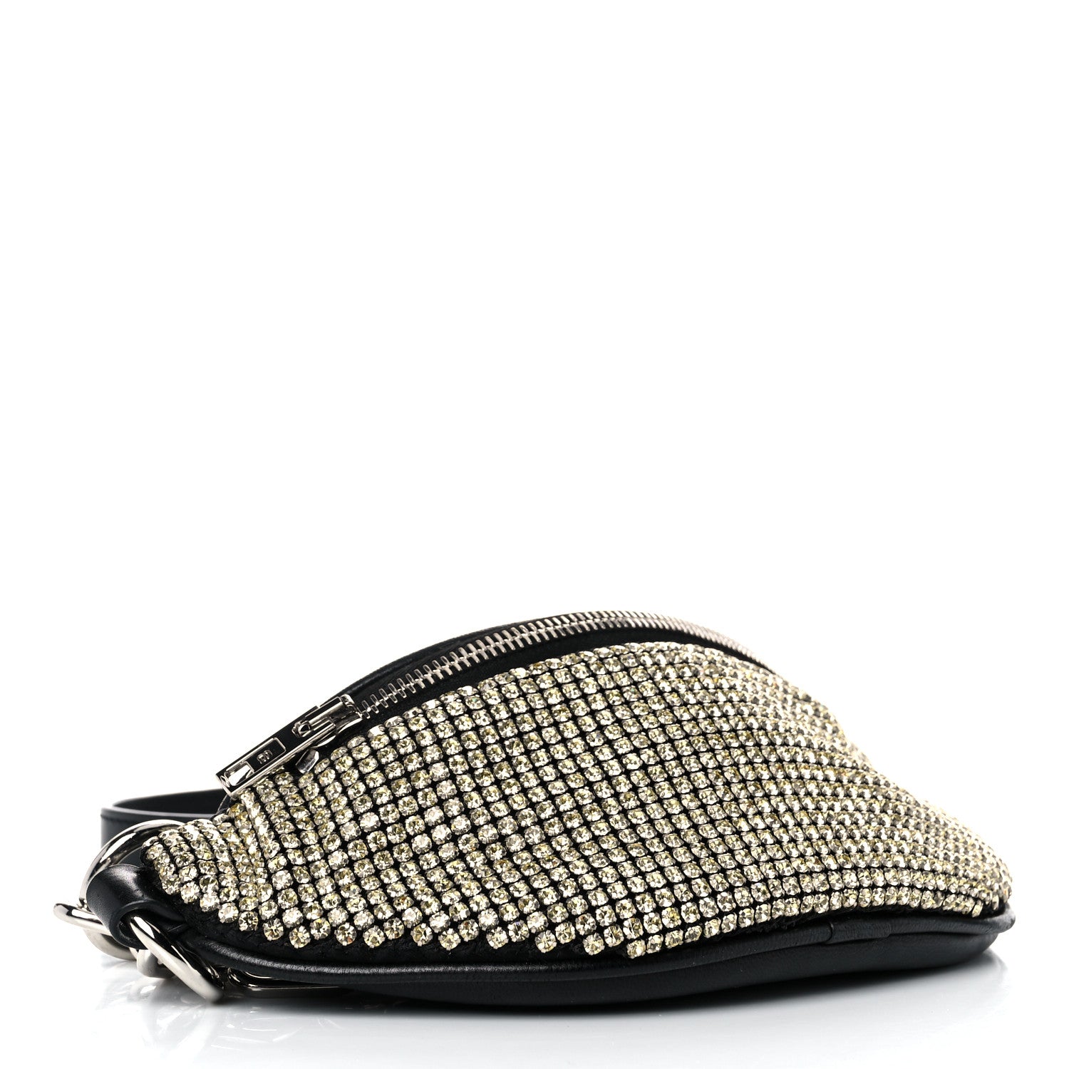 Alexander Wang Rhinestone Mesh Mini Attica Belt Bag Black 4 of 11