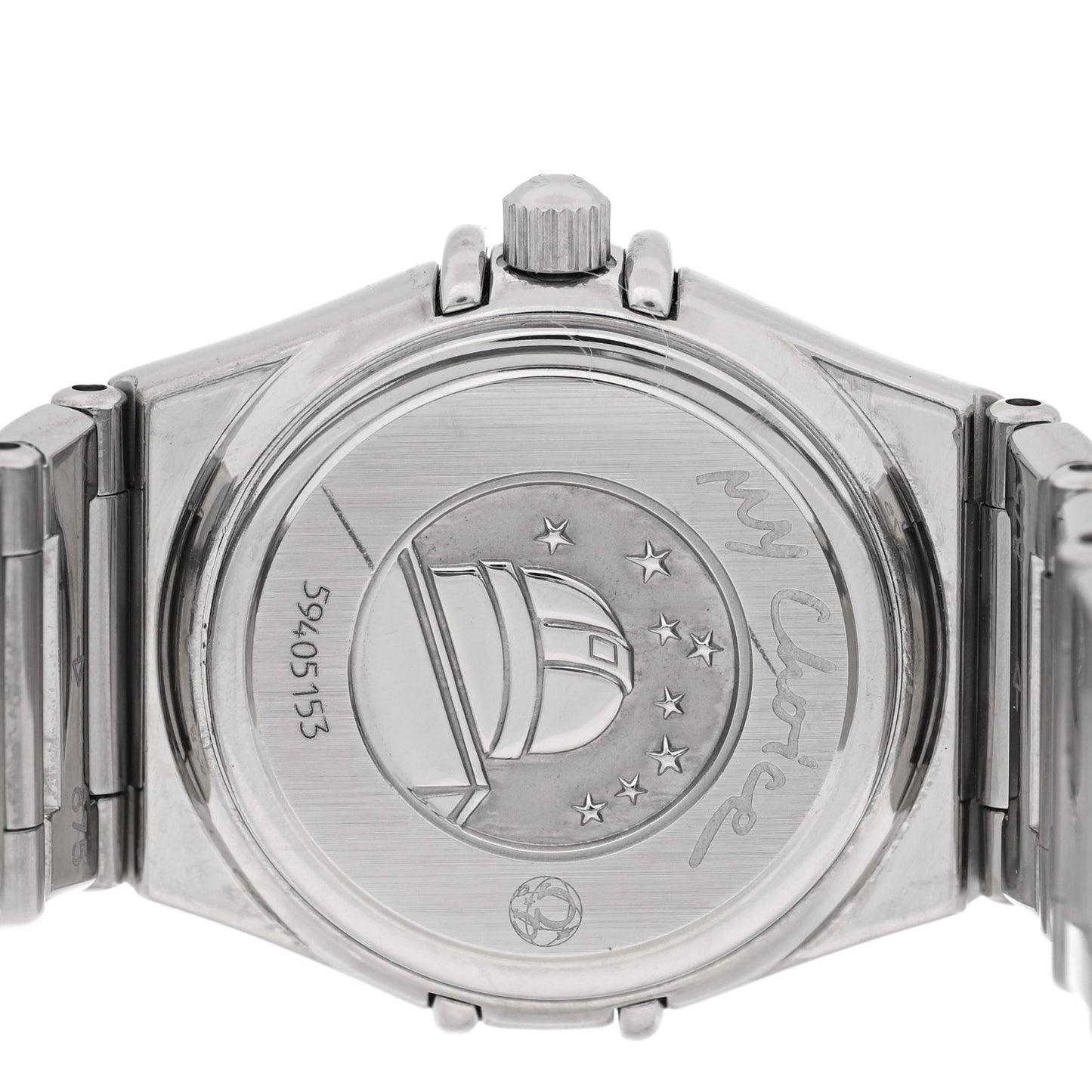 Stainless Steel Diamond Bezel Mother of Pearl 22mm Constellation My Choice Quartz Watch 1465.71.00