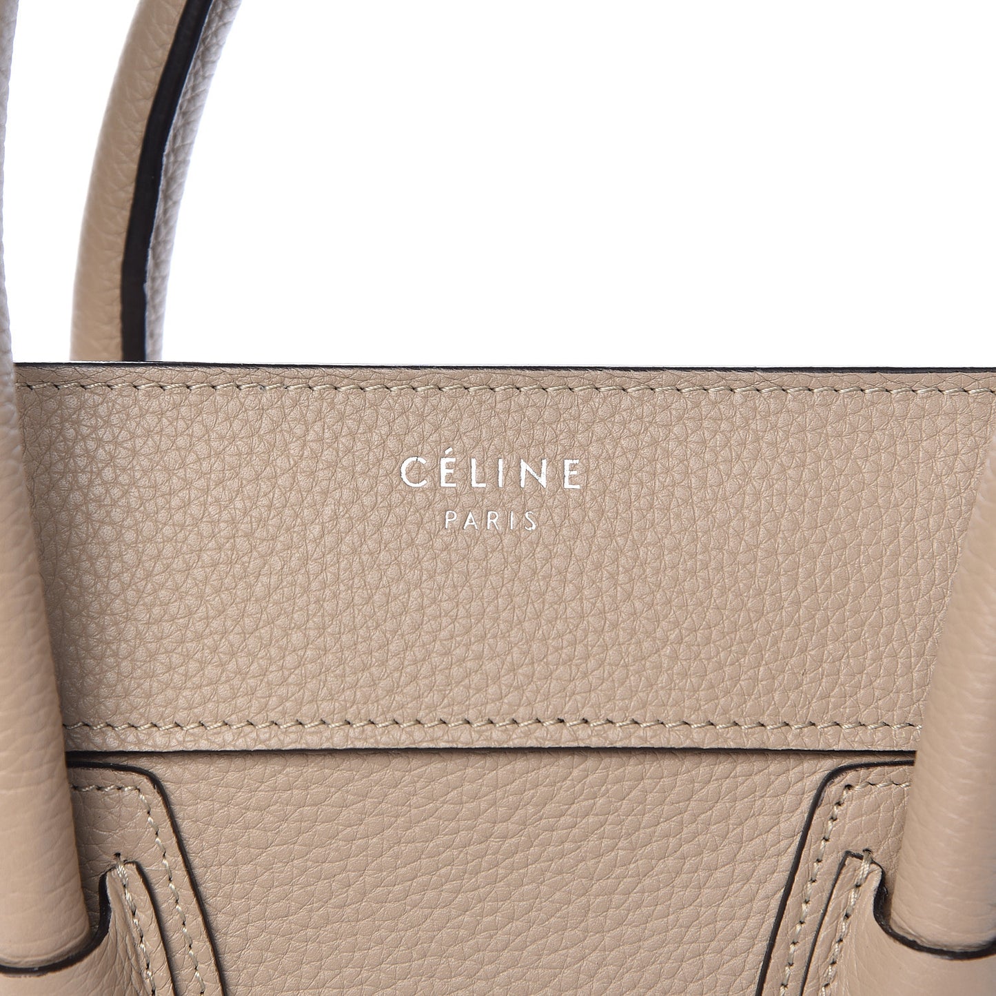 Drummed Calfskin Mini Luggage Dune