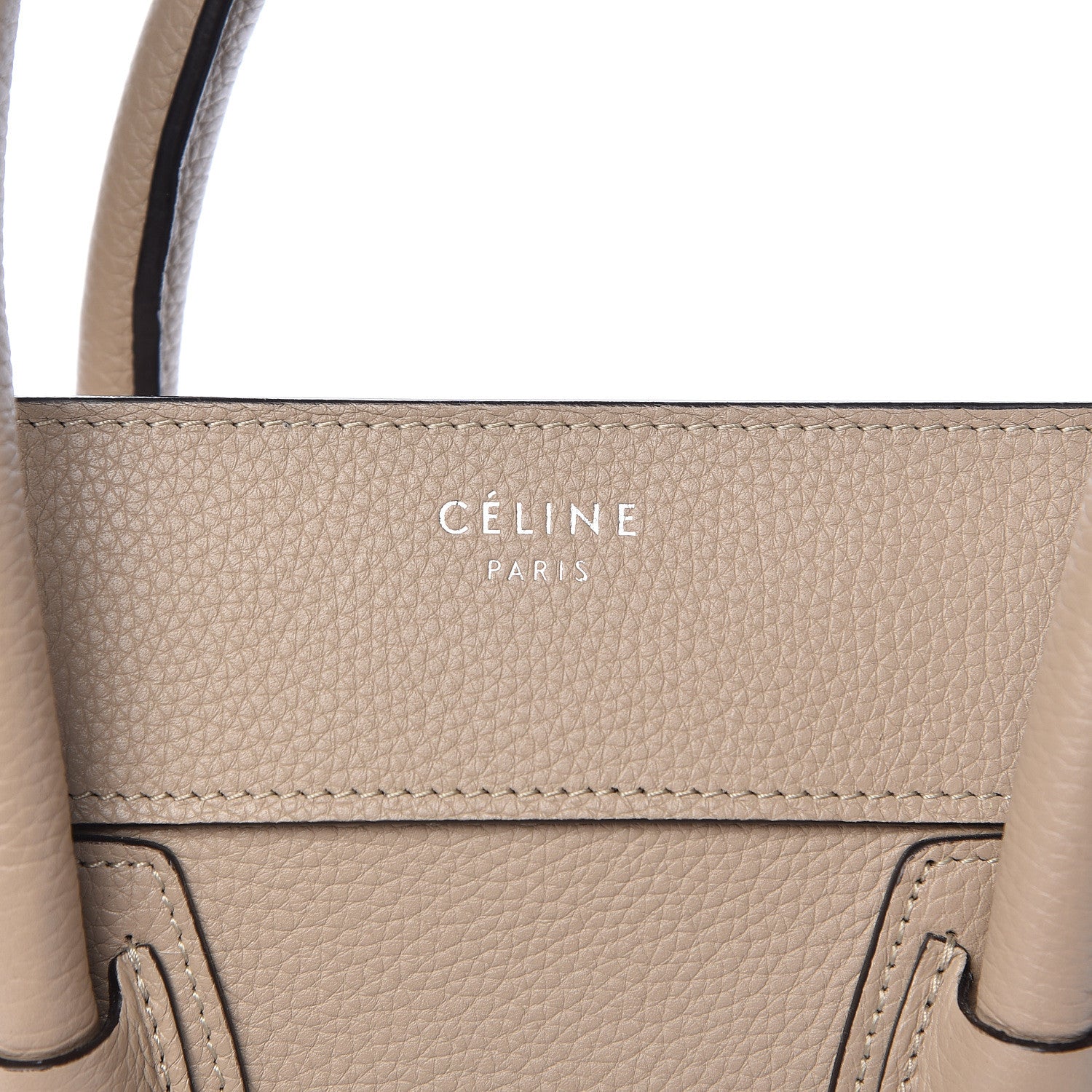 Celine Drummed Calfskin Mini Luggage Dune 16 of 16