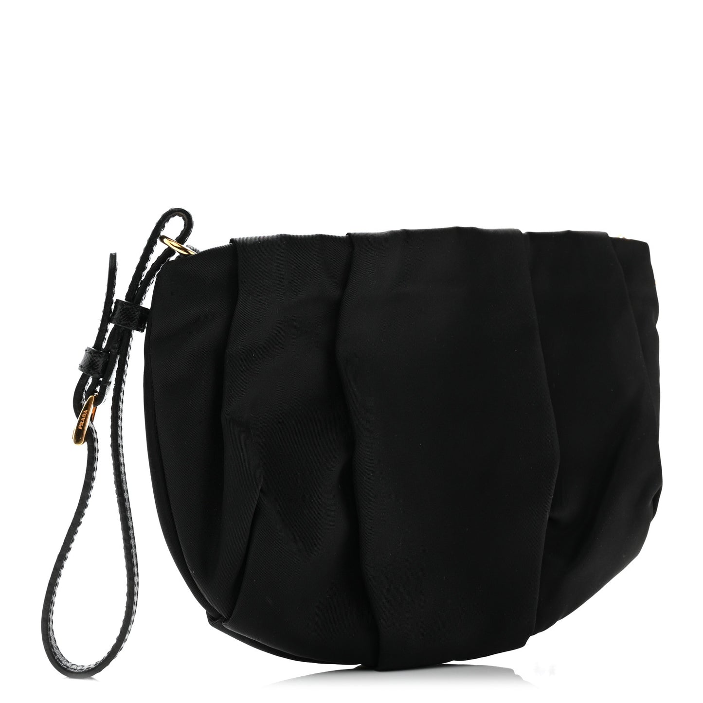 Tessuto Nylon Bow Wristlet Black
