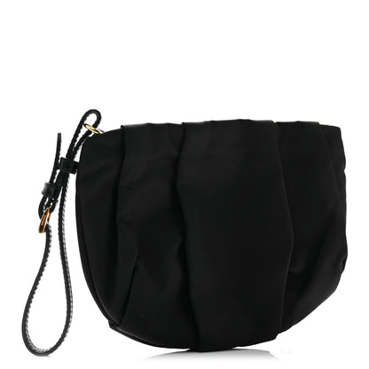 Prada Tessuto Nylon Bow Wristlet Black 3 of 8